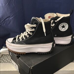 Converse Black and White High-Top Sneakers